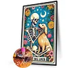Diamond Painting-DIY Full Round Drill Skull Tarot(40*60M)