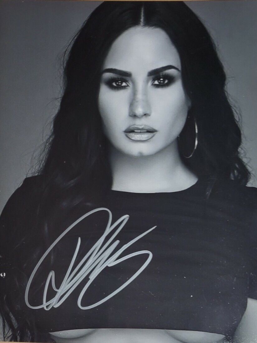 Demi Lovato Authentic Autographed 8x10 Photo Poster painting w/ COA & Underboob