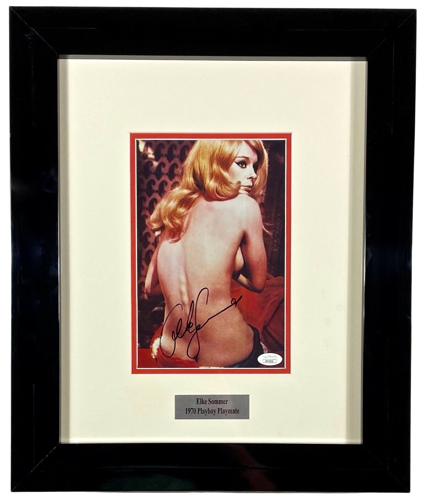 ELKE SOMMER Autograph SIGNED 8x10 Photo Poster painting ACTRESS SEX SYMBOL FRAMED JSA CERT