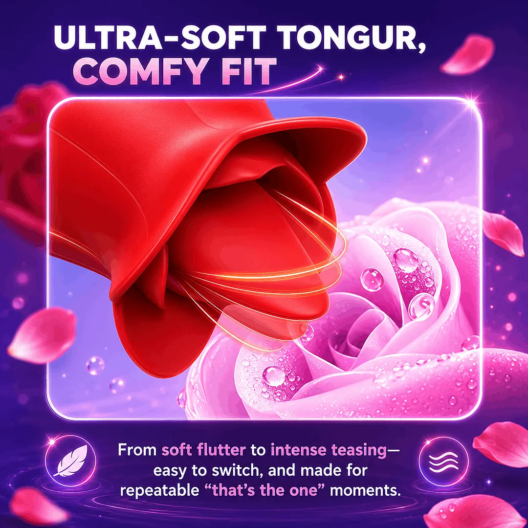 MLEM Rose Tongue Massager &ndash; 3-in-1 Vibrator