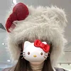 Hello Kitty Fluffy Beanie Girl's Gift Idea