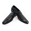 Vintage Mens Wedding Shoes Online, Genuine Leather ,Black