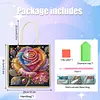 DIY Rose 5D Diamond Painting Linen Tote Bag