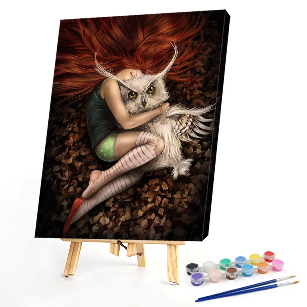 Owl Woman - Paint By Numbers(40*50CM)