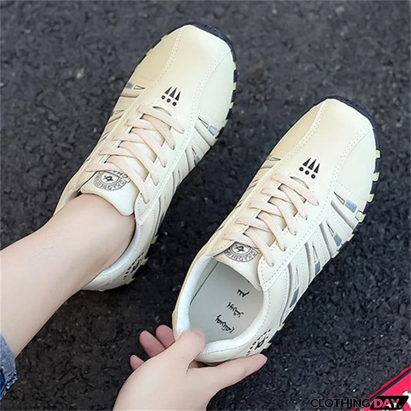 Women's Lightweight Flat Rubber Sole Lace Up Loafers for Walking