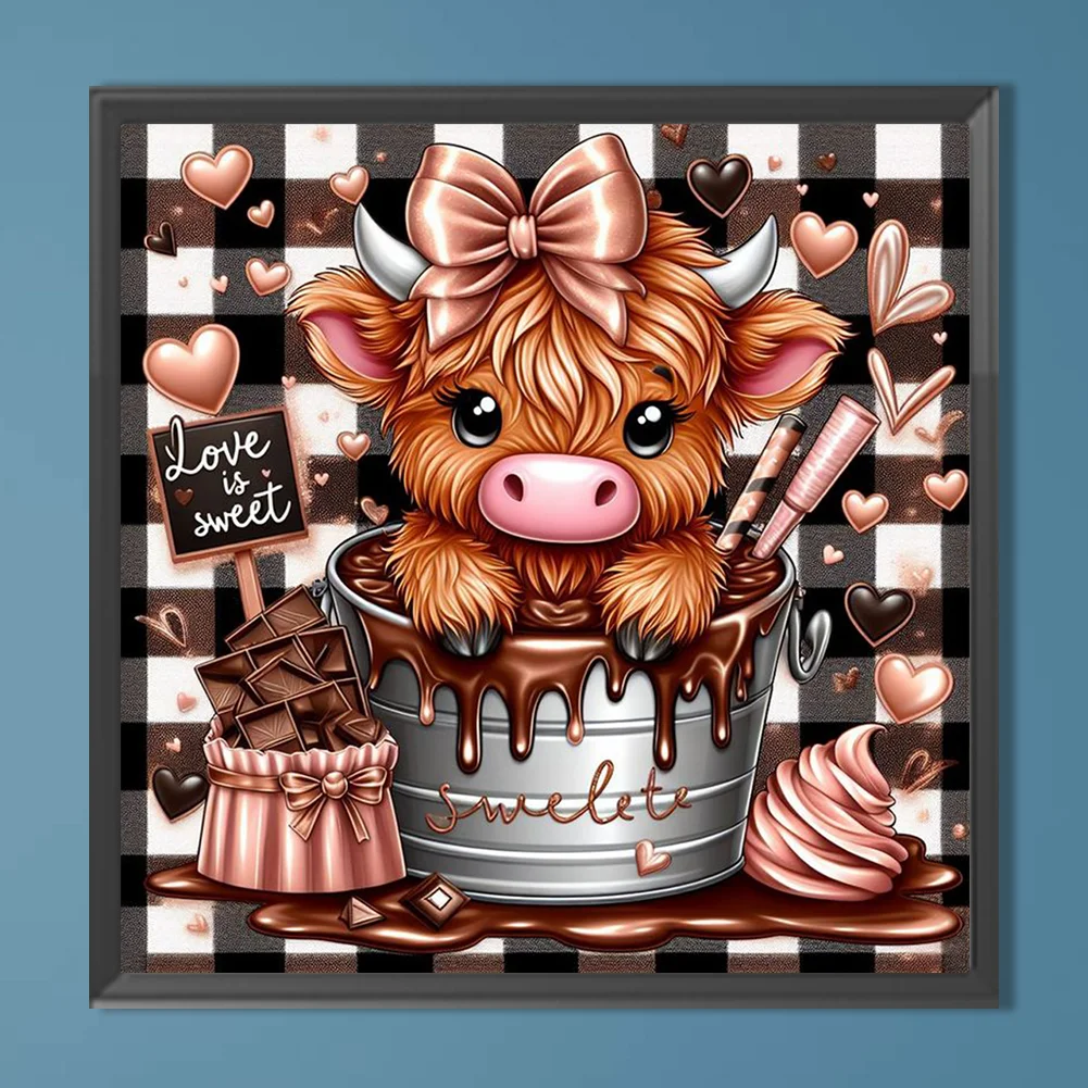 Diamond Painting - Full Round Drill - Chocolate Yak(Canvas|40*40cm)