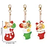 3PCS Diamond Painting Double Sided Keychain Pendant
