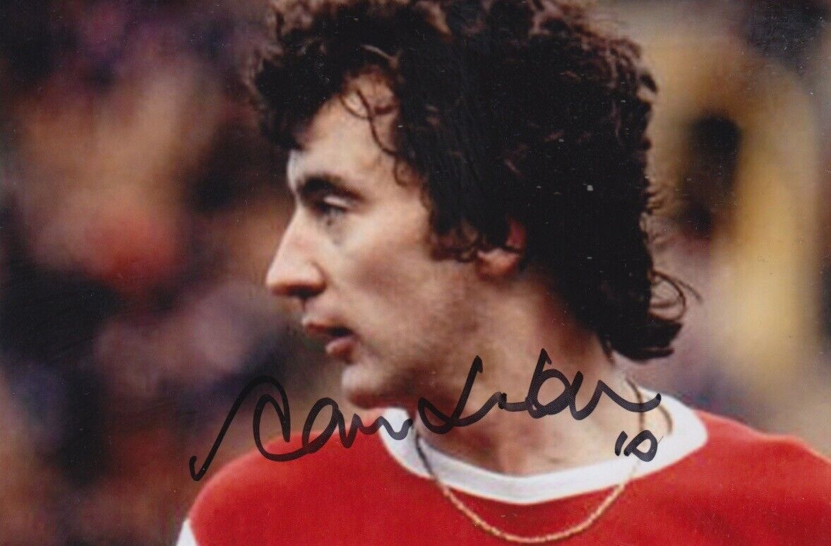 Alan Hudson Hand Signed 6x4 - Football Autograph - Arsenal 1.