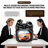 Bluetooth-compatible Translation Earbuds Real Time with Touch Control Color Screen Charging Case AI Language Translator Earbuds for Travel Business