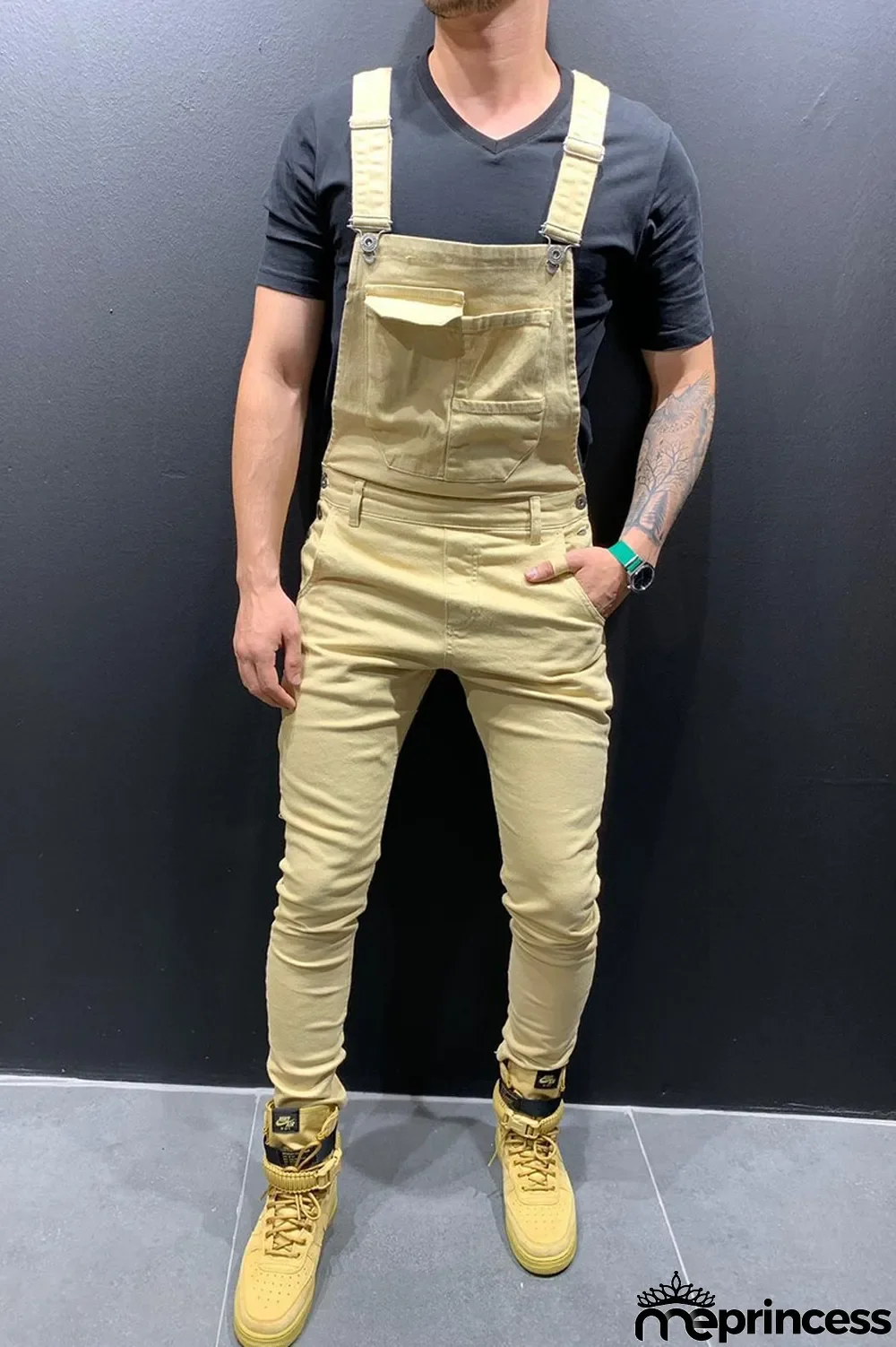Khaki Fashion Casual Solid Split Joint Straight Mid Waist Bottoms