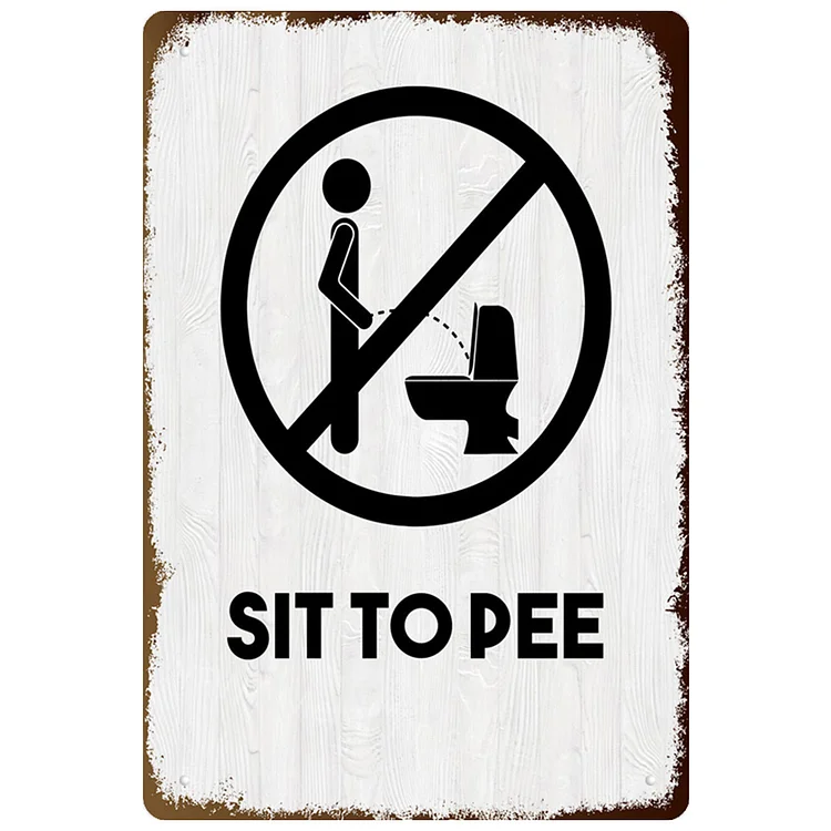 Funny Toilet Slogan Warning - Vintage Tin Signs/Wooden Signs 8*12Inch/12*16Inch