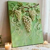 DIY Framed Pearl Painting - Handmade Self - Adhesive Pearls - Grape