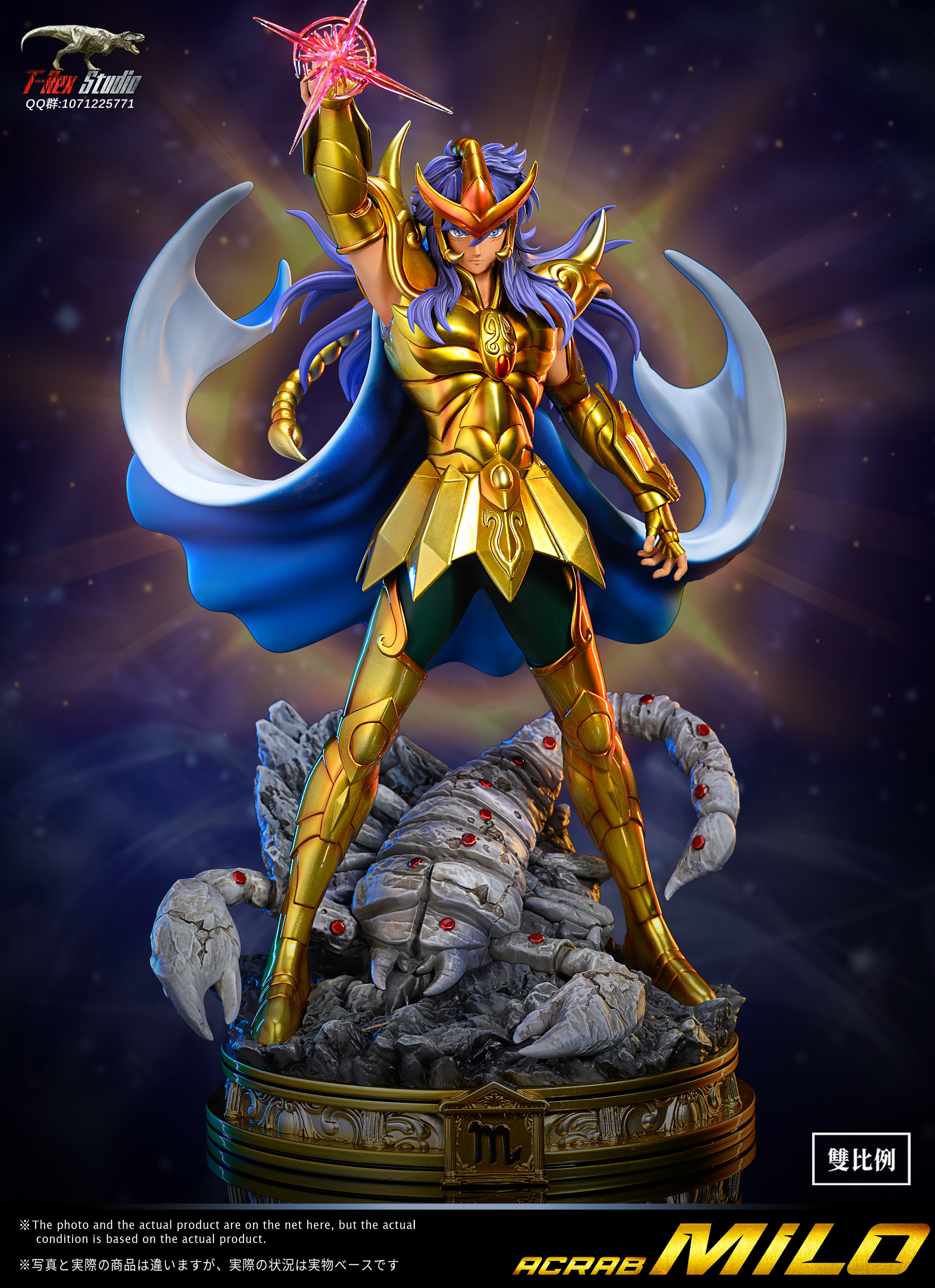 Saint Seiya Twelve Gold Saints Resonance Series Scorpio Milo 1/4 Scale  Limited Edition Statue