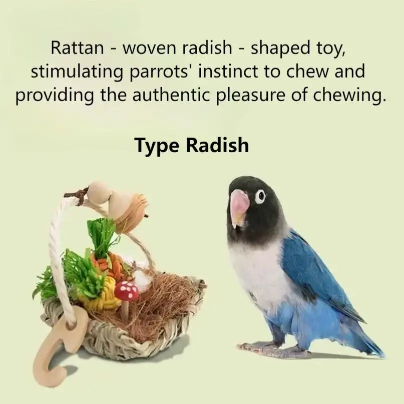 Parrot fruit chew basket birdcagelab Birdcagelab