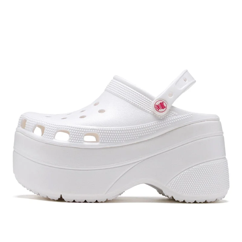 Shoes for Woman Platform Sandals 2021 Trend Summer Shoes Garden Sandals Clogs for Women Increase Height Outdoor Beach Slippers