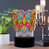 Butterfly DIY Diamond Painting LED Light Lamp Home Decor Craft Kit