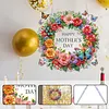 Mothers Day DIY Diamond Painting Acrylic Special Shape Pendant Hanging Kit
