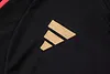 Joyfball 2025/2026 Lyon Half-Pull Training Suit Black Football Shirt 1:1 Thai Quality