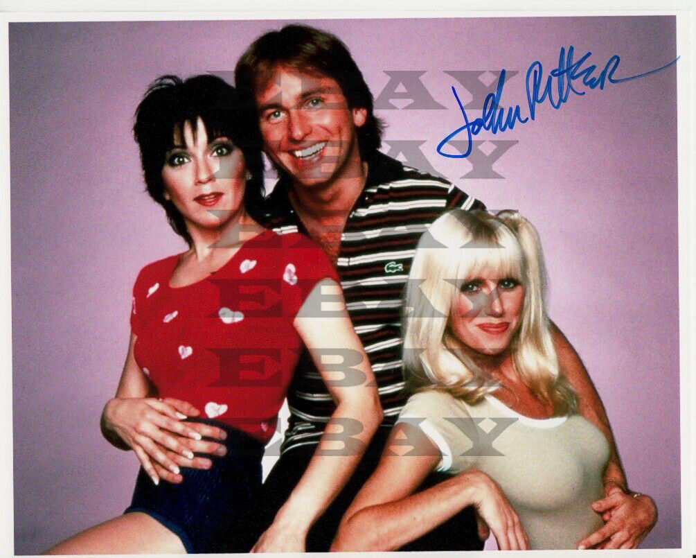 JOHN RITTER Threes Company Autographed Signed 8x10 Photo Poster painting Reprint