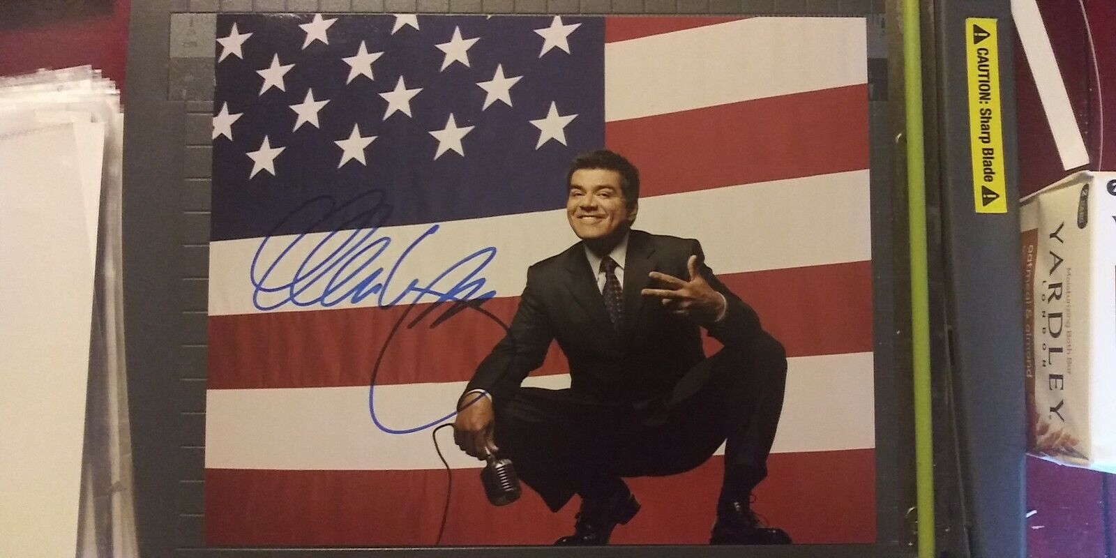 George Lopez signed 8x10