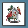 Christmas Cardinal-Partial Special Shaped Diamond Painting 30*30CM