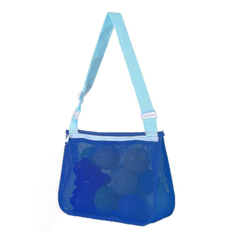 New Color Matching Children’s Toy Bag Shell Storage Bag Travel Beach Bag Hollow Transparent Beach Bag