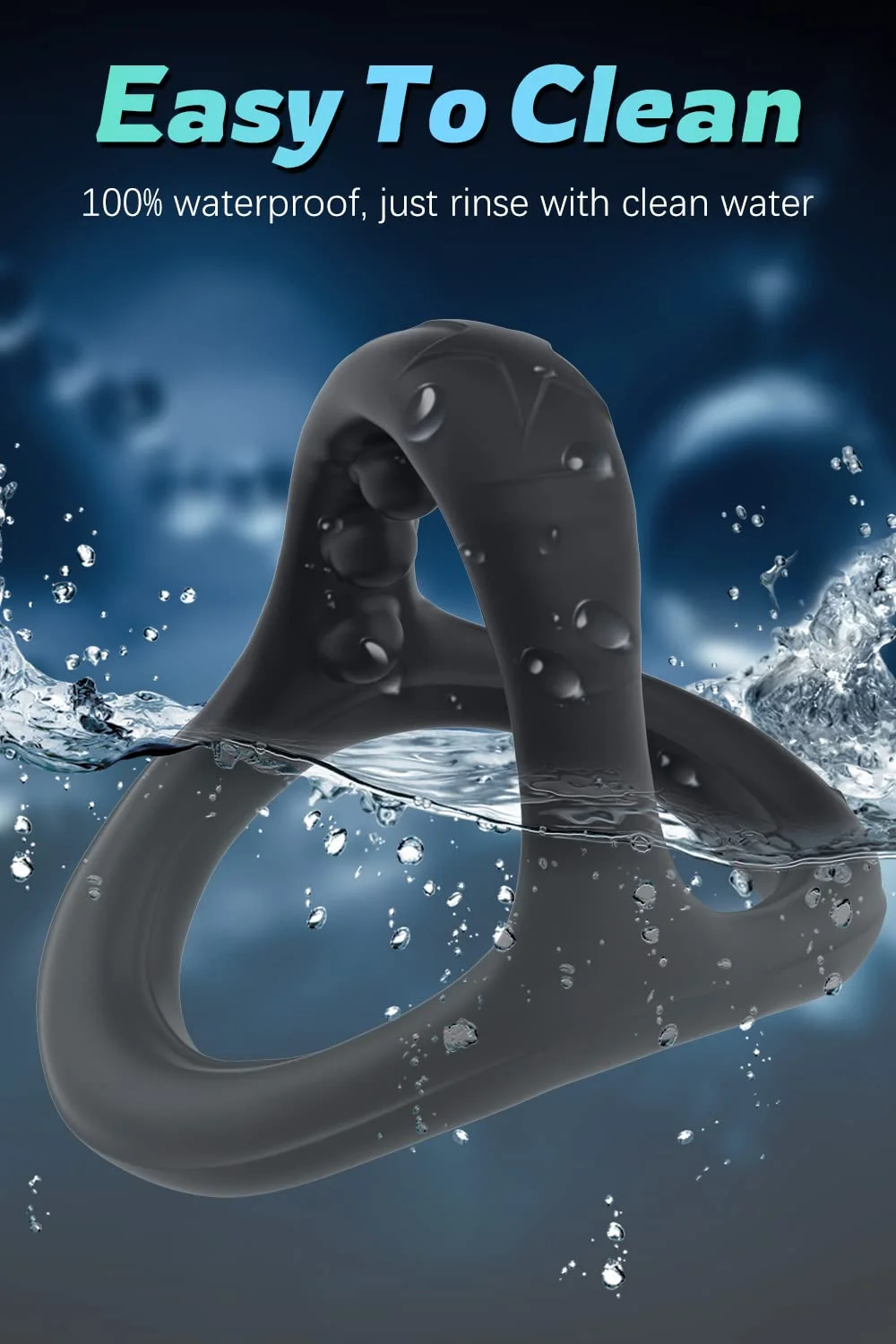 Strechy Silicone Penis Ring Set With 7 Different Sizes For Erection Enhancing