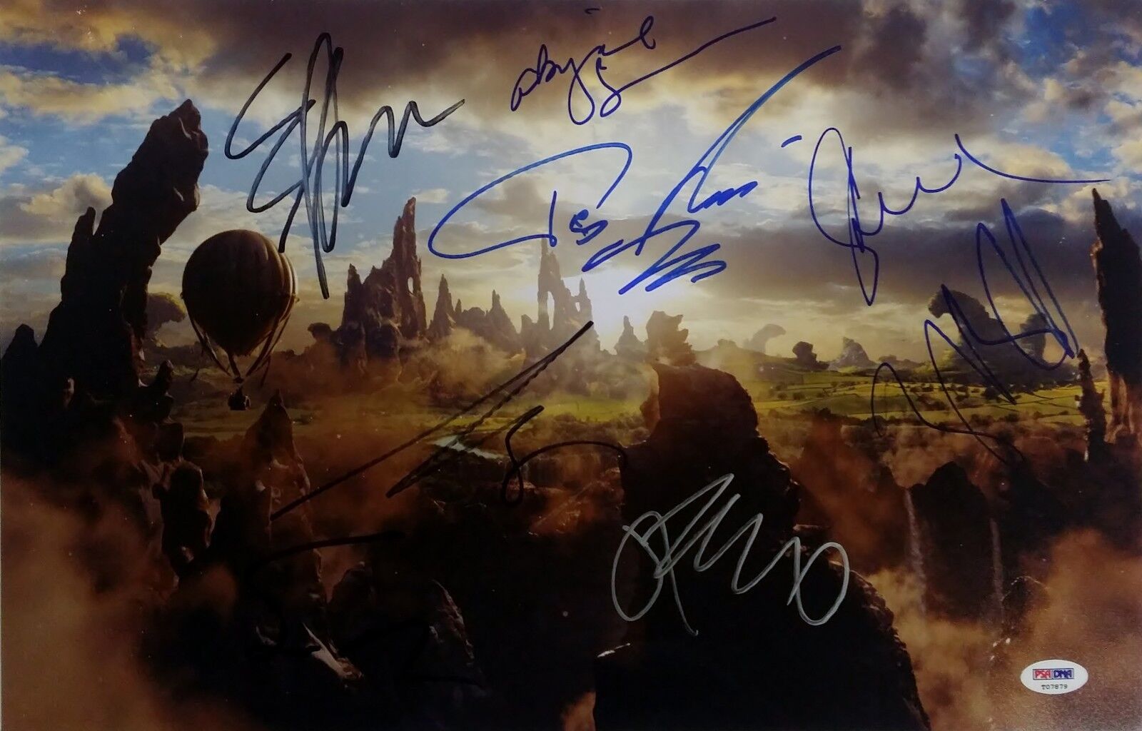 OZ The Great And Powerful cast signed 11x17 Photo Poster painting PSA/DNA COA w/ James Franco +7