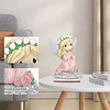 Diamond Painting Wooden Christmas Precious Moment Doll Desktop Decor Ornaments For Christmas Gifts