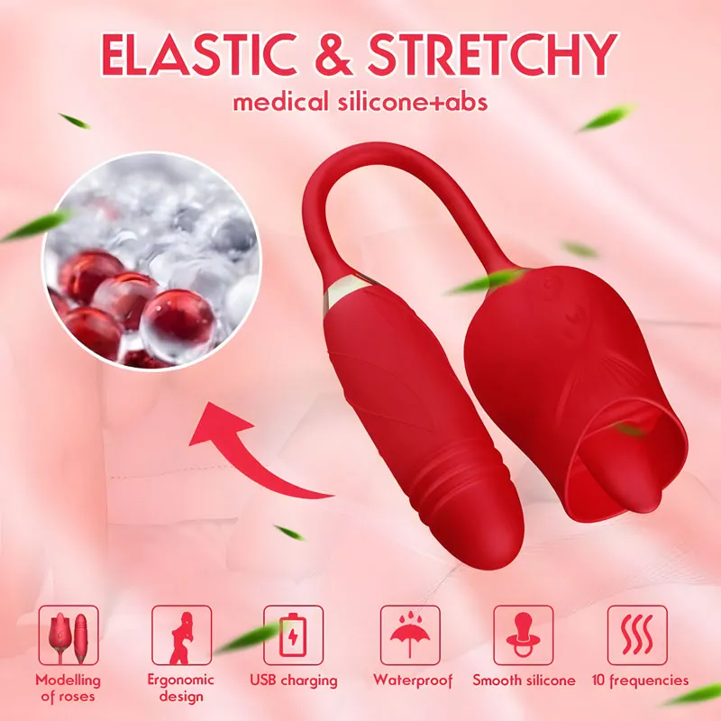 RoseLite Entry-Level Tongue-Style Rose Massager