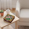 Wooden DIY Rose Diamond Painting Kit Note Box with 160 Papers for Office Desk
