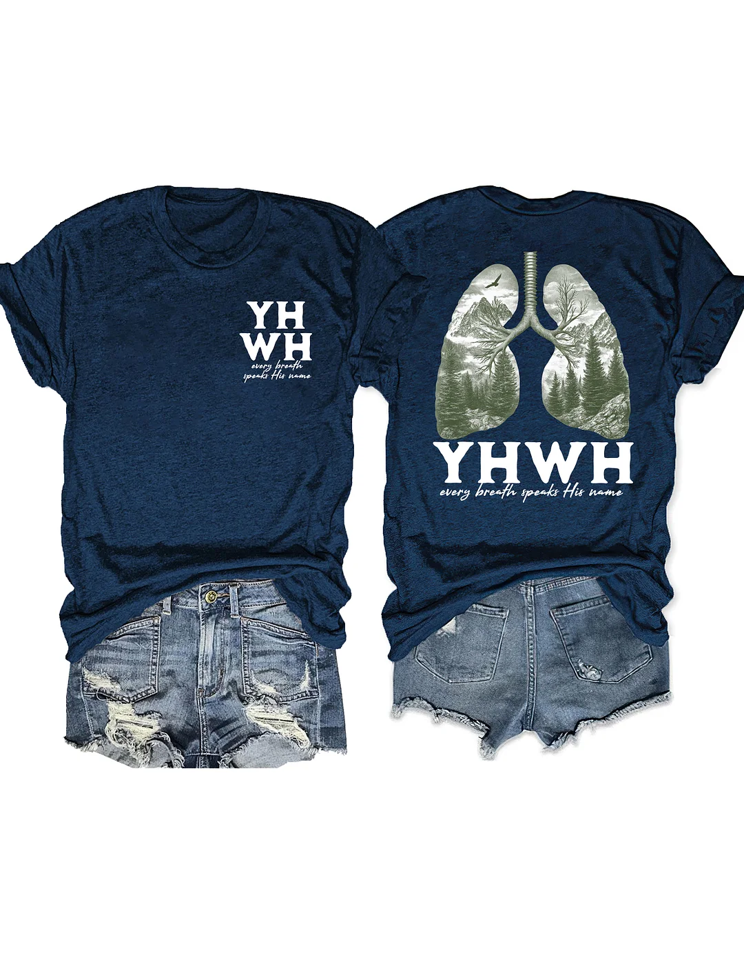 Yhwh Lungs Christian T-shirt