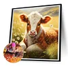 Diamond Painting-DIY Full Round Drill Daisy And Calf