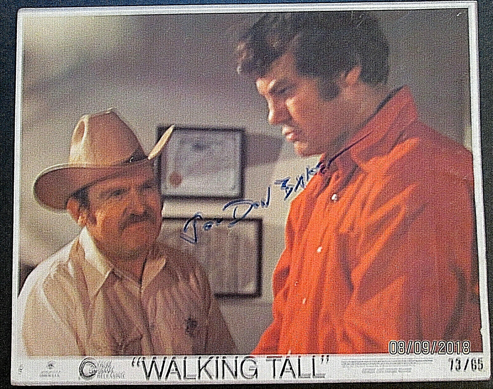 JOE DON BAKER :AS BUFORD PUSSER (WALKING TALL) ,AUTOGRAPH Photo Poster painting (CULT FILM)*