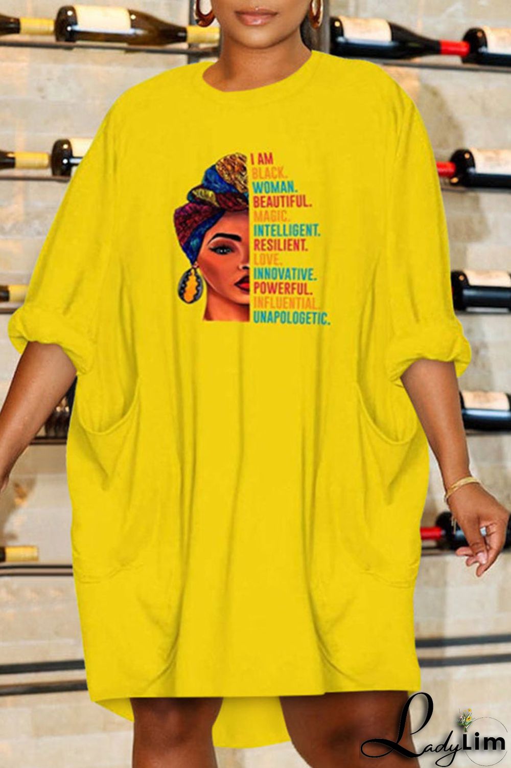 Black Casual Print Patchwork O Neck Long Sleeve Dresses