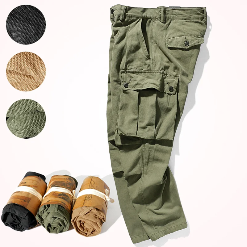 Retro Military Multi-Pocket Casual Cargo Pants