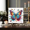 Beaux kits de peinture en diamant partiel en forme de papillon en forme sp&eacute;ciale de papillon en forme de 5d avec cadre 9,84x9,84 pouces de diamants Dots kits d&rsquo;art pr&eacute;cieux pour adultes d&eacute;butants