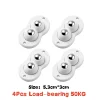 4Pcs Universal Wheel Mini Swivel Wheels Self Adhesive Caster Stainless Steel for Desk Chair Casters 360&deg; Rotation Pulley