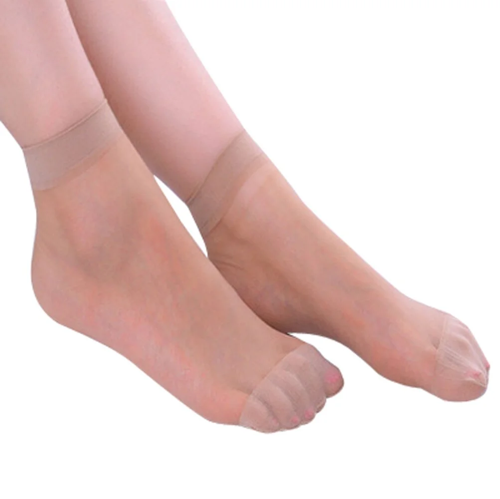 10 Pairs Hot Sale! High Quality Women Ultra Thin Elastic Silk Socks Girl Female Socks Summer Transparent Ankle Sox Women's Socks