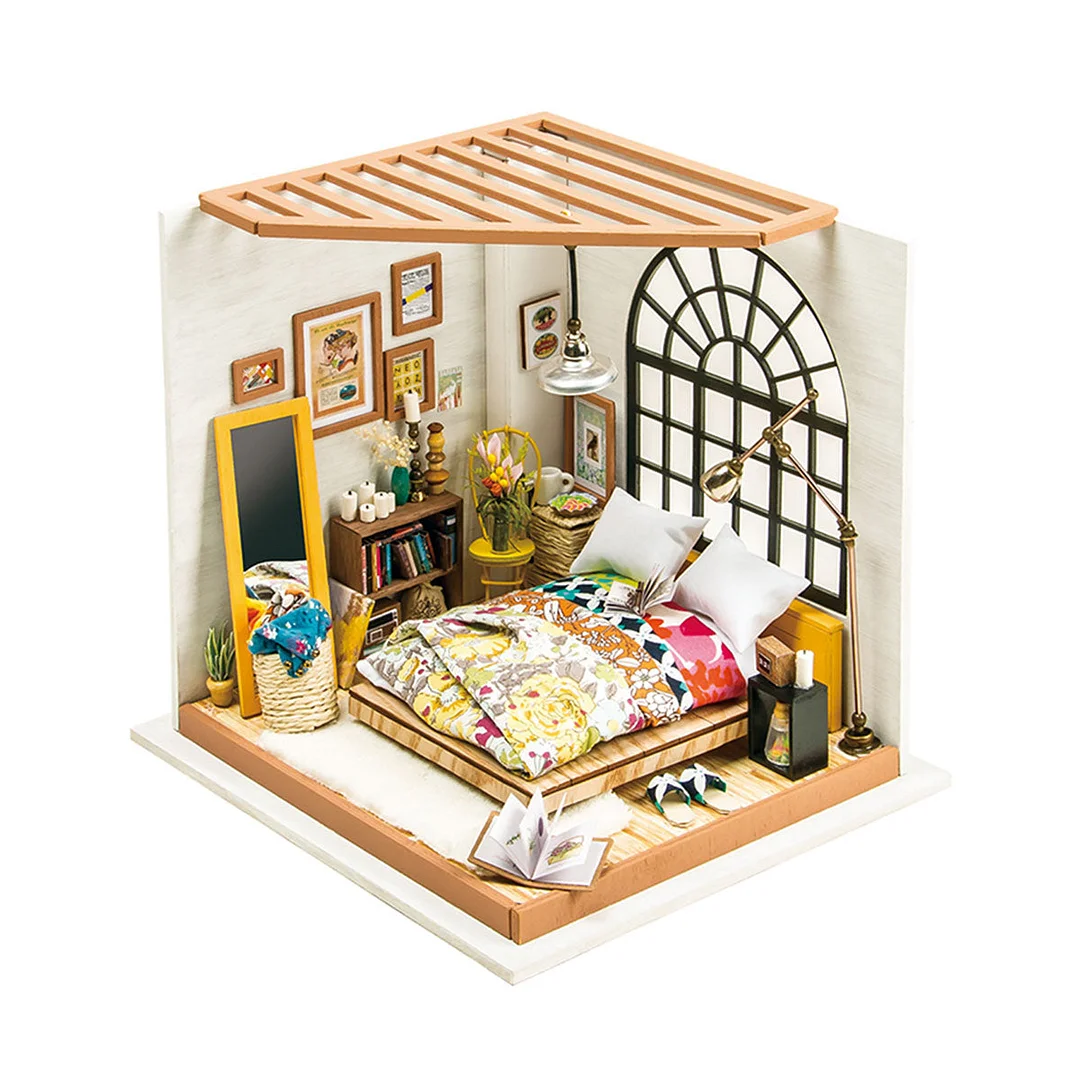 [Only Ship To U.S.] Rolife Alice's Dreamy Bedroom DG107 DIY Dollhouse Kit 1:18