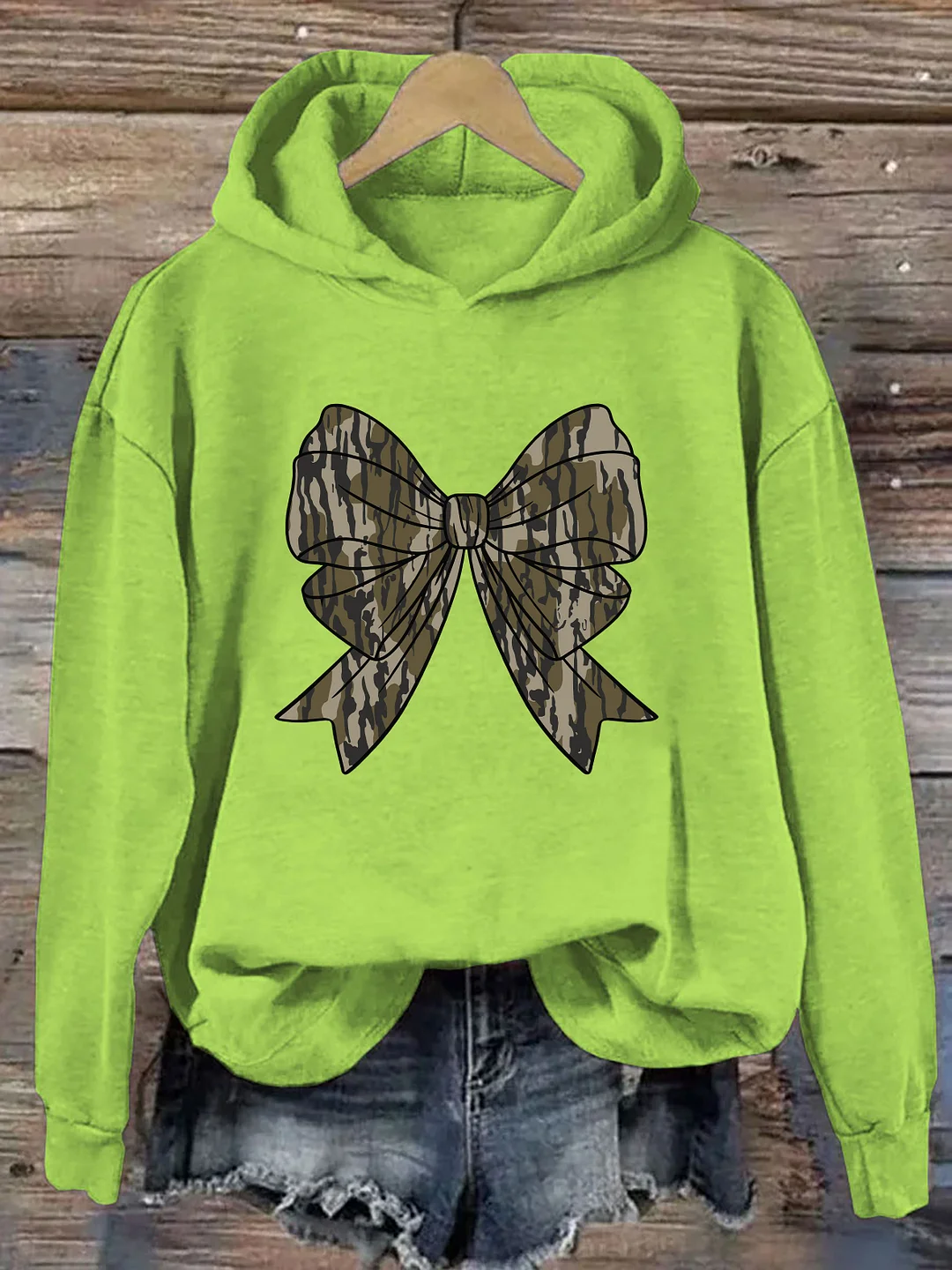 Camo Bow Hoodie