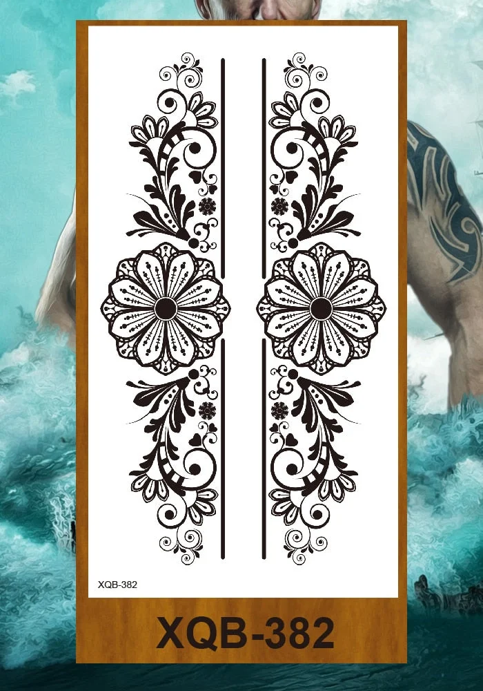 Temporary Tattoo Stickers Man Woman Girl Arm Chest Fake Tatoo Art Characters Eternal Love Flowers Totem Tatto Drop Shipping DIY