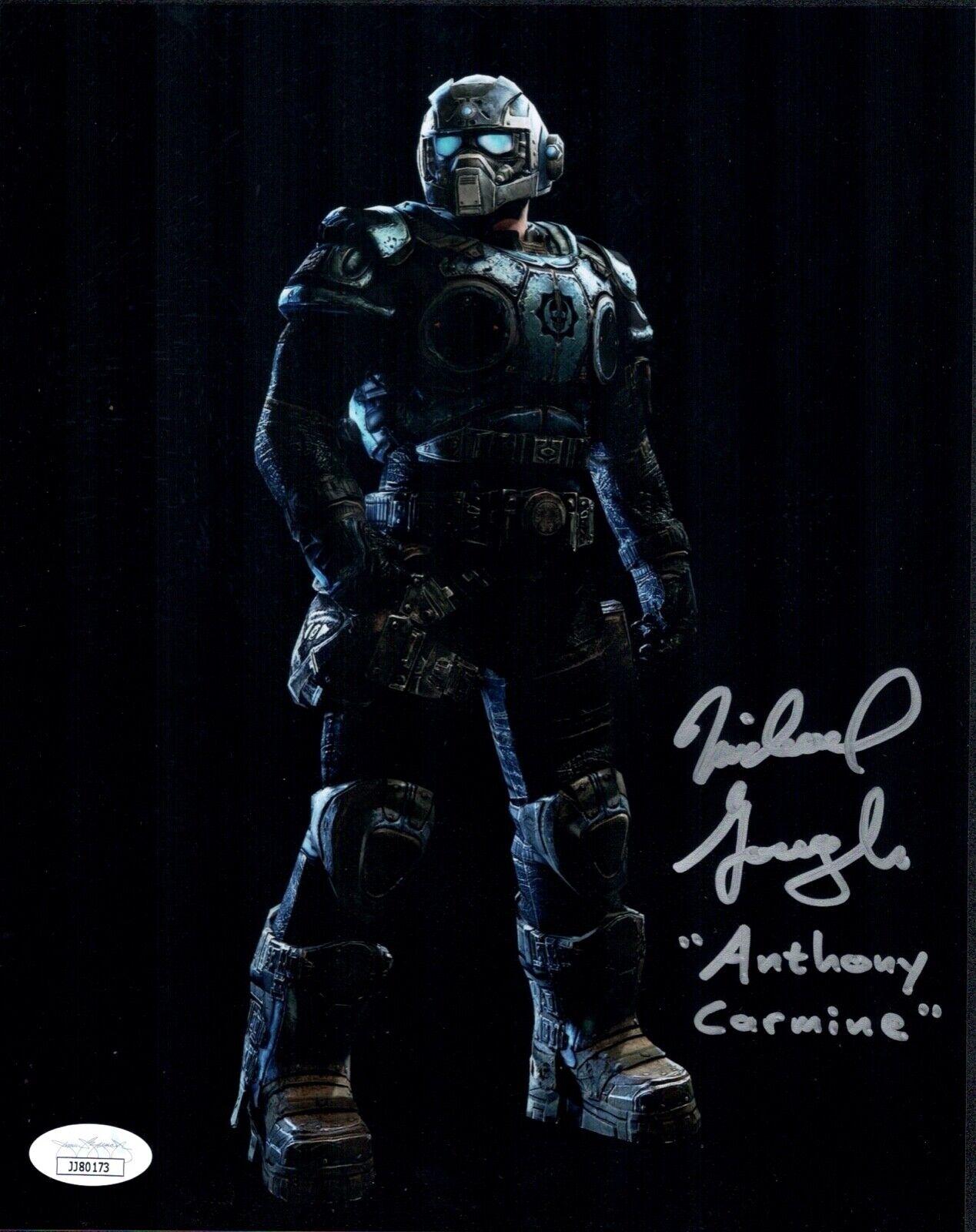 MICHAEL GOUGH Signed 8x10 Photo Poster painting Carmine GEARS OF WAR Autograph COA JSA Cert