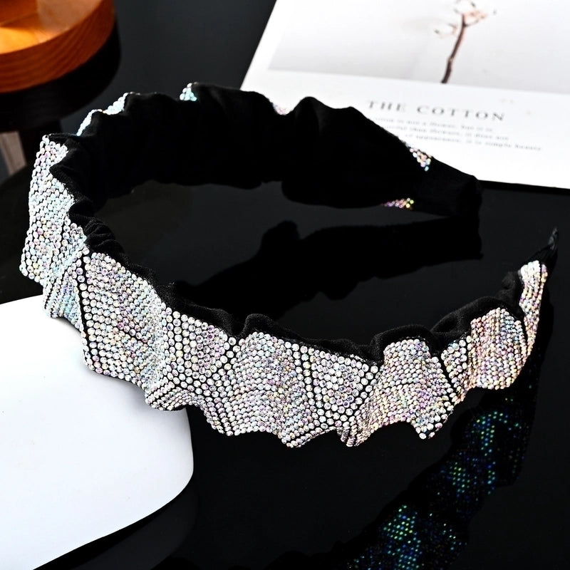 Retro Geometric Rhinestone Hair Band 1 Piece