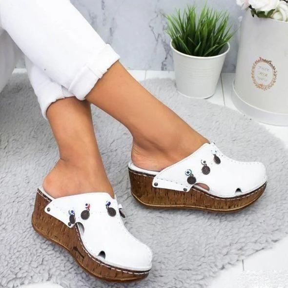 🔥Best seller - 45% OFF🔥Women Casual Stylish Close Toe Wedge Sandals