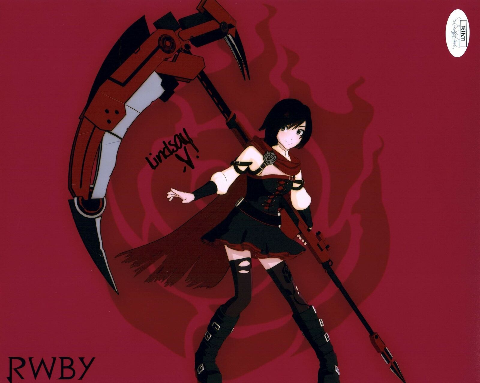 Lindsay Jones RWBY 8x10 Photo Poster painting Signed Autographed JSA Certified COA Auto