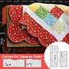 Curves for Squares & Rectangles Ruler -With Instructions
