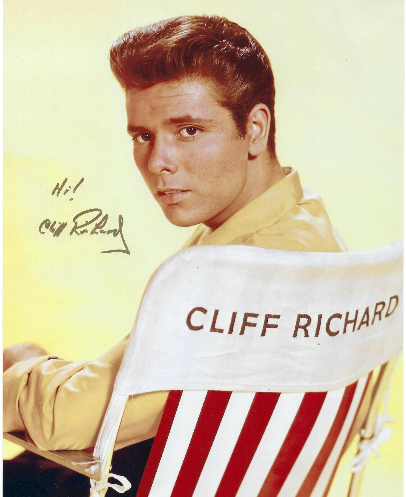 CLIFF RICHARD SIGNED 8x10 Photo Poster painting UACC & AFTAL RD AUTOGRAPH