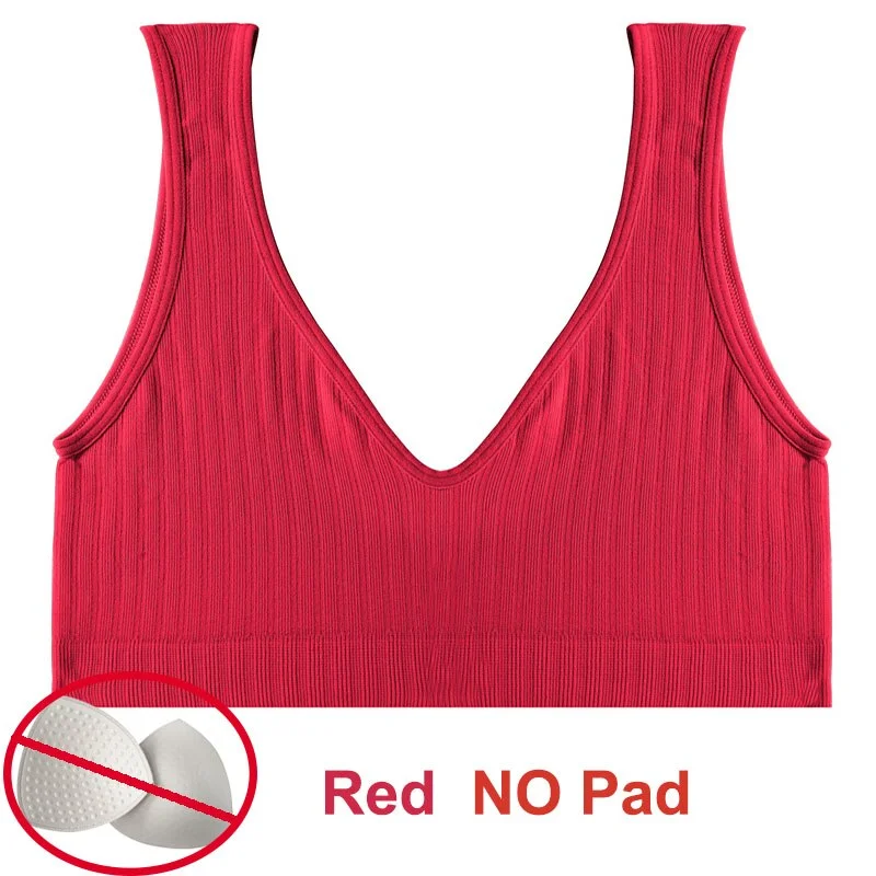 Women Crop Top Sexy Push Up Brassiere Tube Tops Seamless Bra Tank Top Bralette Lingerie for Female Underwear Backless Intimates