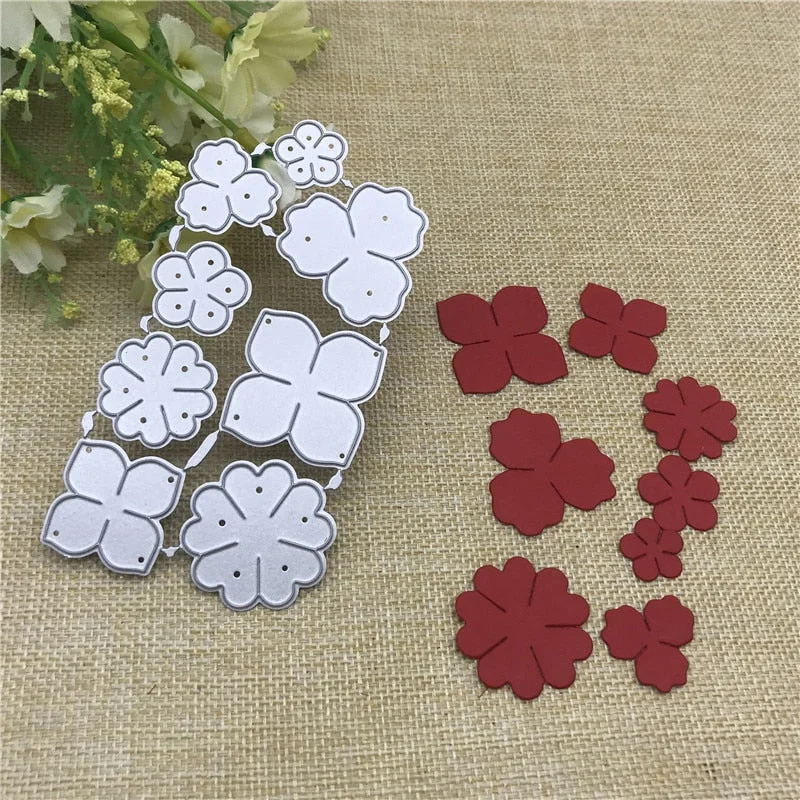 Flowers Metal Cutting Dies for DIY Scrapbooking Album Paper Cards Decorative Crafts Embossing Die Cuts